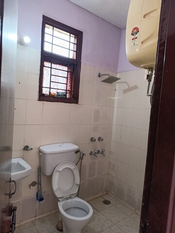 Bathroom in 2.5 BHK Builder Floor at Sushant Lok ii – for Rent