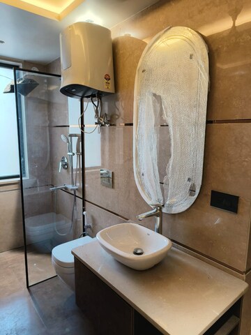Bathroom in 4 BHK Builder Floor at Ansal Sushant Lok I, Sector 43 – for Sale