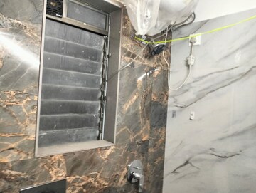 Bathroom in 1 BHK Apartment at Adityaraj Gurukripa CHS, Vikhroli East – for Rent