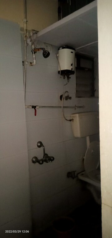 Bathroom in 2 BHK Apartment at Ravi Gaurav Excellency, Mira Road – for Rent