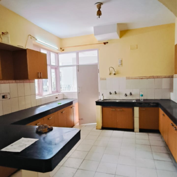 Kitchen in 3 BHK Apartment at HBH Galaxy Apartments, Sector 42 – for Rent