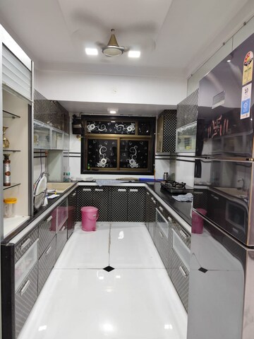 Kitchen in 3 BHK Apartment at Tharwani Heights, Sanpada – for Rent