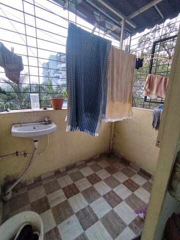 Bathroom in 1 BHK Apartment at Kastur Kunj, Pimple Saudagar – for Rent