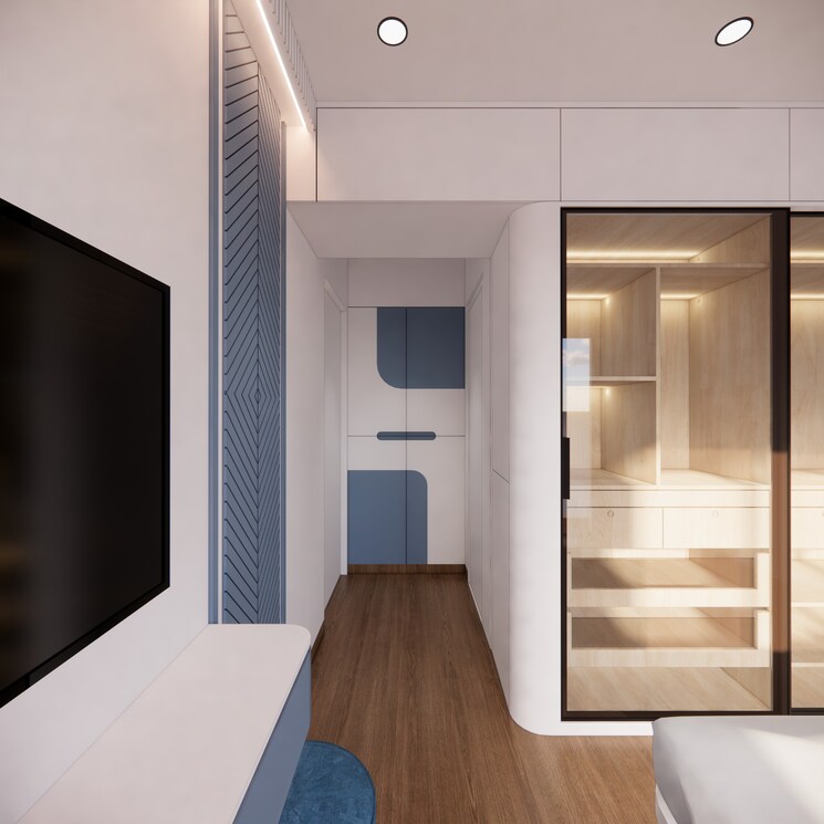 Living Room, mount-casa 2 Bedroom 775 Sq.Ft. Apartment In Uthalsar Thane 8098087