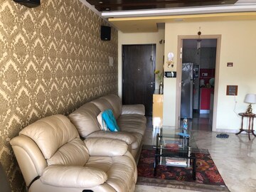 Living Room in 3 BHK Apartment at Hiranandani Woodpark Apartment, Ghodbunder Road – for Rent