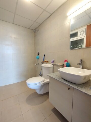 Bathroom in 3.5 BHK Apartment at Bhartiya City Nikoo Homes II, Thanisandra Main Road – for Rent