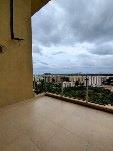 Balcony in 3.5 BHK Apartment at Bhartiya City Nikoo Homes II, Thanisandra Main Road – for Rent