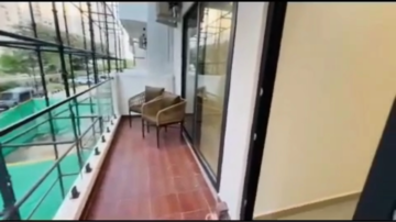 Balcony in 3 BHK Apartment at JKG Palm Resort, Raj Nagar Extension – for Sale
