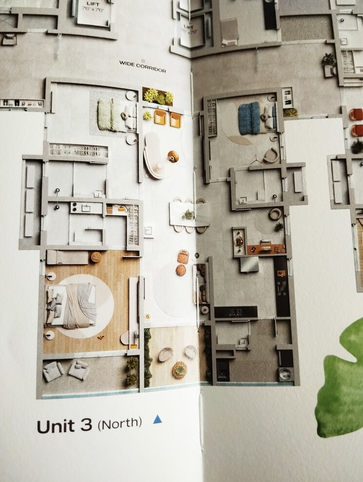 Floor Plan, lansum-elena 3 Bedroom 2640 Sq.Ft. Apartment In Kokapet Hyderabad 8098962