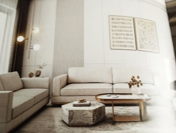 Living Room in 4 BHK Apartment at Lansum Elena, Kokapet – for Sale