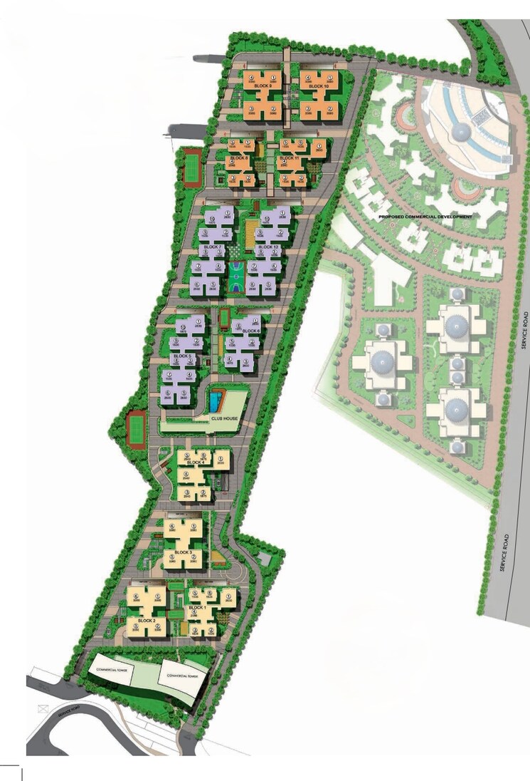 Master Plan, ncc-urban-one 3.5 Bedroom 2540 Sq.Ft. Apartment In Narsingi Hyderabad 8099093