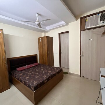Bedroom in 1 BHK Builder Floor at Ansal Sushant Lok I, Sector 43 – for Rent
