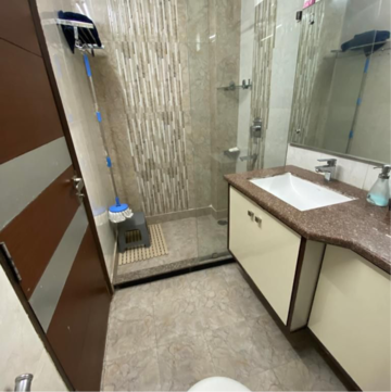 Attached Bathroom in 3 BHK Builder Floor at Greater Kailash ii – for Rent