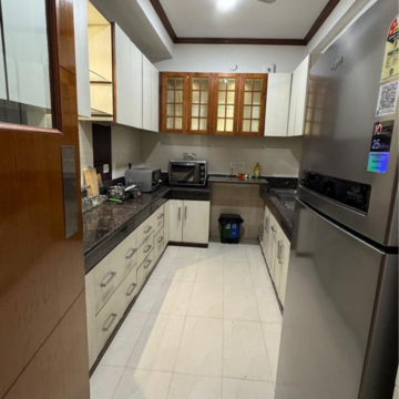Kitchen in 3 BHK Builder Floor at Greater Kailash I – for Rent