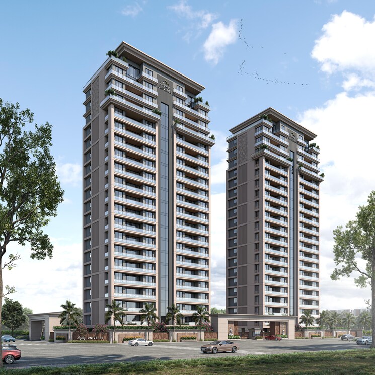 Exterior View, vip road vesu 3 Bedroom 2571 Sq.Ft. Apartment In Vip Road Vesu Surat 8099848