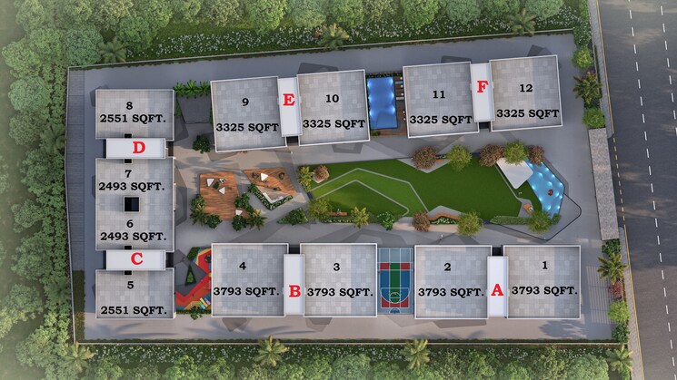 Master Plan, vesu 4 Bedroom 3325 Sq.Ft. Apartment In Vesu Surat 8100050