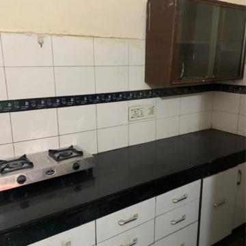 Kitchen in 1.5 BHK Builder Floor at Kalkaji – for Rent
