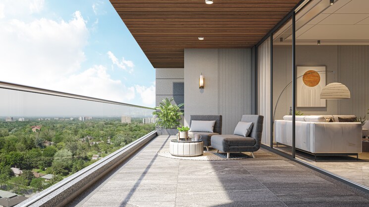 Balcony, vesu 4 Bedroom 3325 Sq.Ft. Apartment In Vesu Surat 8100050