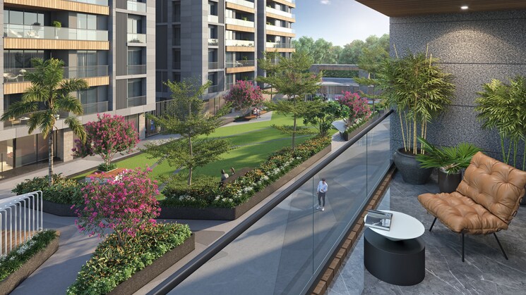 Balcony, vesu 4 Bedroom 3325 Sq.Ft. Apartment In Vesu Surat 8100050