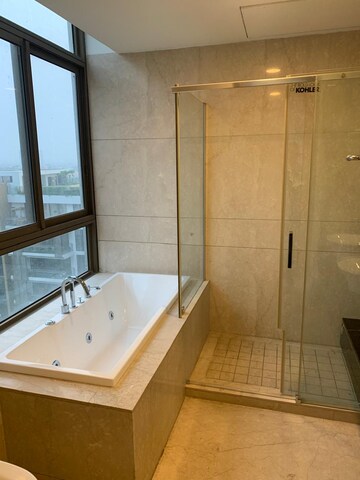 Bathroom in 4 BHK Apartment at M3M Golf Estate, Sector 65 – for Rent