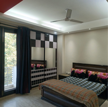 Bedroom in 3 BHK Builder Floor at Kalkaji – for Rent
