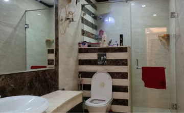 Bathroom in 3 BHK Builder Floor at Kalkaji – for Rent