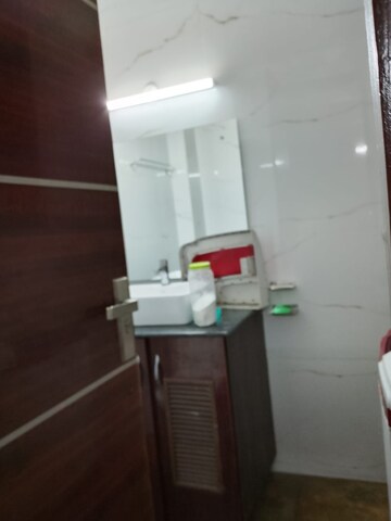Bathroom in 3 BHK Builder Floor at Freedom Fighters Enclave – for Rent