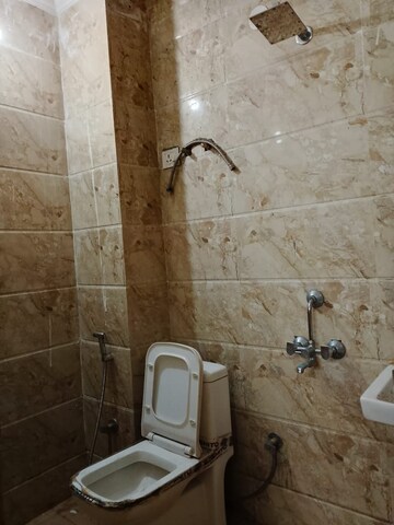 Bathroom in 1 BHK Builder Floor at Freedom Fighters Enclave – for Rent