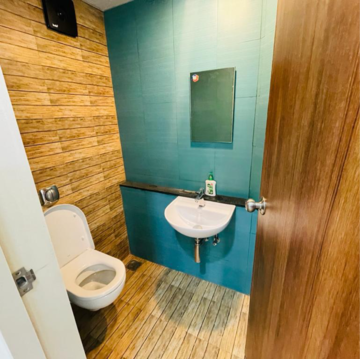 Bathroom in 1 BHK Apartment at Lodha Quality Home Tower 5, Saket Complex – for Rent