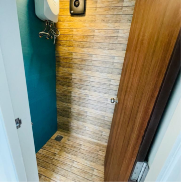 Attached Bathroom in 1 BHK Apartment at Lodha Quality Home Tower 5, Saket Complex – for Rent