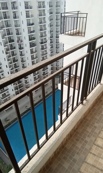 Balcony in 3 BHK Apartment at Omaxe Waterscapes, Gomti Nagar – for Rent