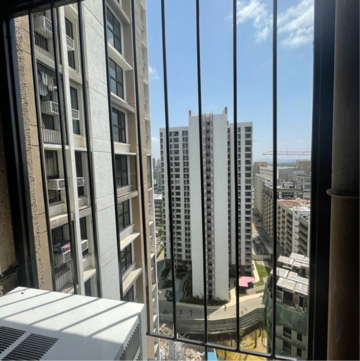 Balcony in 1 BHK Apartment at Lodha Quality Home Tower 5, Saket Complex – for Rent