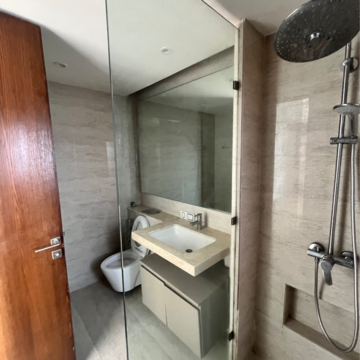 Bathroom in 2 BHK Apartment at Piramal Vaikunth Vyan, Ashok Nagar – for Rent