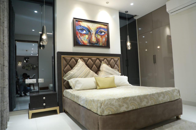 Bedroom, motia-blue-ridge 3 Bedroom 1721 Sq.Ft. Apartment In Kishanpura Zirakpur 8100346