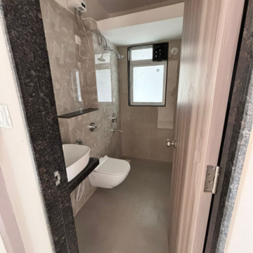 Bathroom in 2 BHK Apartment at Ashar Axis, Subhash Nagar – for Rent