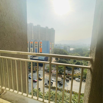 Balcony in 1 BHK Apartment at Ashar Metro Towers, Shastri Nagar – for Rent