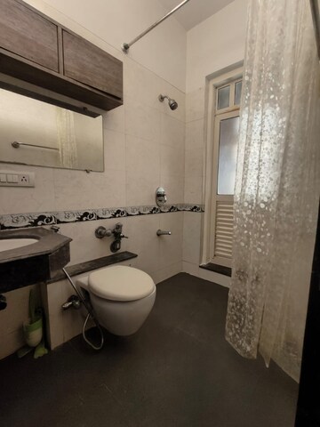 Bathroom in 2 BHK Apartment at K Raheja Interface Heights, Malad West – for Rent