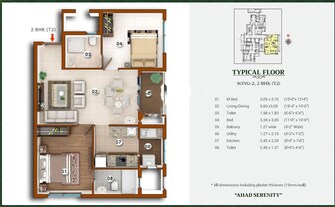 2 BHK Apartment For Resale in Ahad Serenity Rayasandra Bangalore  8101218