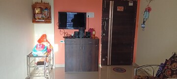 Living Room in 1 BHK Apartment at Rajaram Sukur Enclave C Wing, Ghodbunder Road – for Sale