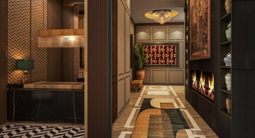 Building Lobby in 3 BHK Apartment at RG Residency, Sector 120 – for Sale