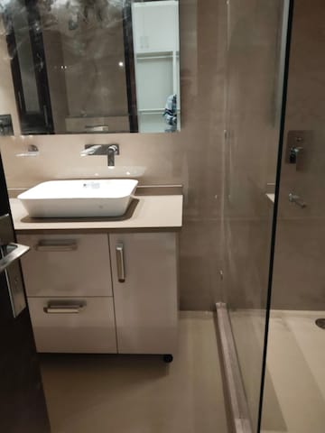 Bathroom in 3 BHK Builder Floor at East Of Kailash – for Rent