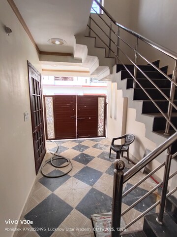 Staircase in 2 BHK Independent House at Jankipuram Extension – for Sale