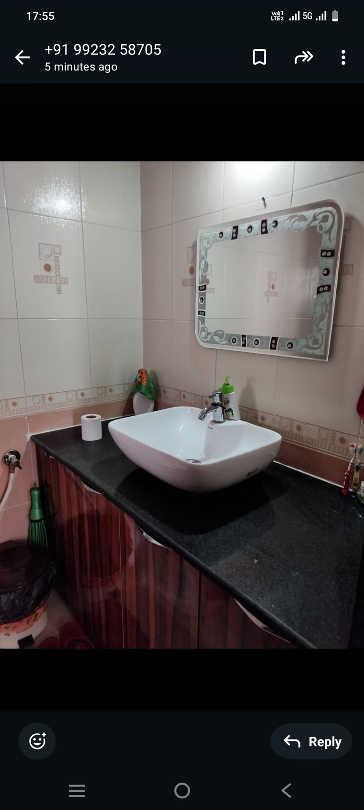 Bathroom, mont-vert-tropez 3 Bedroom 1550 Sq.Ft. Apartment In Wakad Pune 8101857