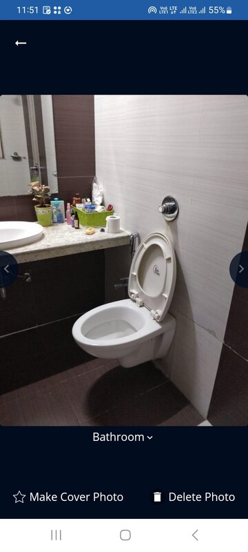 Bathroom in 2 BHK Apartment at Nahar Amrit Shakti, Chandivali – for Rent