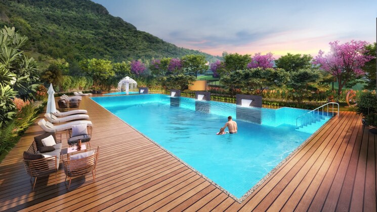 Swimming Pool, wadhwa-wise-city 2 Bedroom 850 Sq.Ft. Builder Floor In Old Panvel Navi Mumbai 8102233