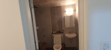 Bathroom in 3 BHK Apartment at Mantri Lithos, Thanisandra – for Rent
