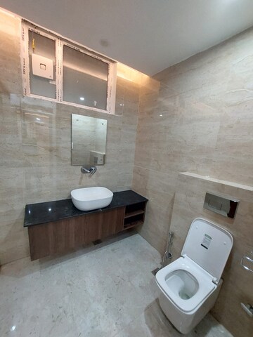 Bathroom in 3 BHK Builder Floor at New Friends Colony – for Rent