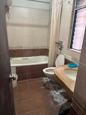 Bathroom in 2 BHK Apartment at Lodha Paradise, Majiwada – for Rent