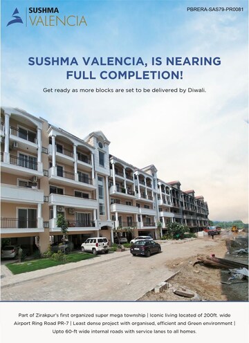 3.5 BHK Apartment For Sale in Sushma Valencia, International Airport Road