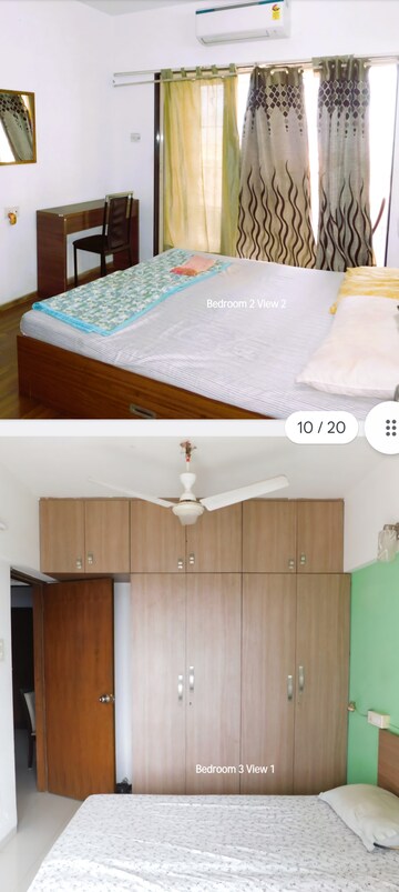 Bedroom in 3 BHK Apartment at Geetanjali CHSL, Bandra East – for Rent